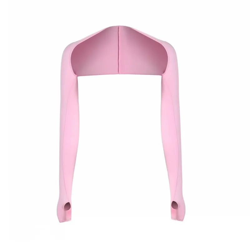 One Shoulder Sleeves Neck Shading and UV Protection Sleeves