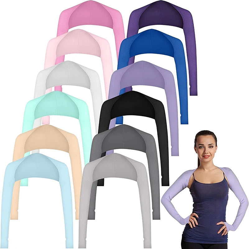 One Shoulder Sleeves Neck Shading and UV Protection Sleeves