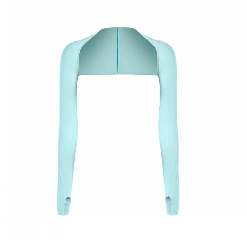 One Shoulder Sleeves Neck Shading and UV Protection Sleeves